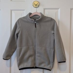 EUC Children’s Place Gray Zip Up Sweater Fleece Jacket  5T